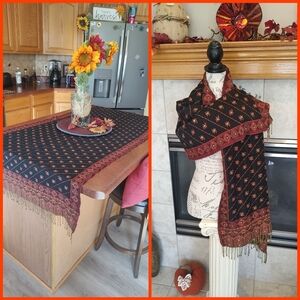 Fall Table Runner OR Pashmina Wrap!
